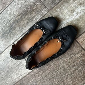 Chloé Oracia Leather Ballet Flats Black EU41 / US10